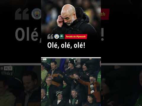 Todo o bom-humor da torcida do PLYMOUTH contra o MANCHESTER CITY na COPA DA INGLATERRA #shorts