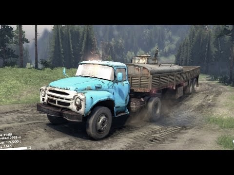 SPINTIRES 2014 Full Version Preview -  Type B-130 Truck + Utility Trailer