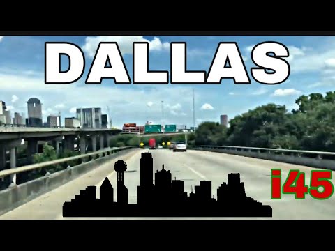 Driving Into Dallas on Interstate 45 (South Side) - I-45 Dallas, TX