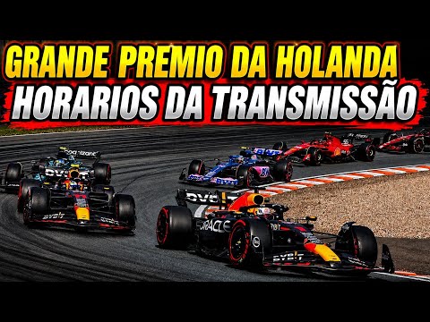F1 2026 - GRANDE PREMIO DA HOLANDA - HORÁRIOS DA TRANSMISSÃO NA TV GLOBO