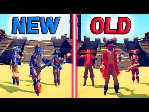 NEW PIRATE TEAM vs OLD PIRATE TEAM - Totally Accurate Battle Simulator | TABS
