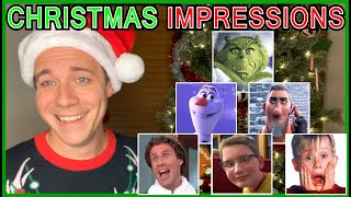 IMPRESSIONS OF CHRISTMAS MOVIE CHARACTERS🎄 (Grinch, Elf, Frozen, Scrooge, Polar Express)