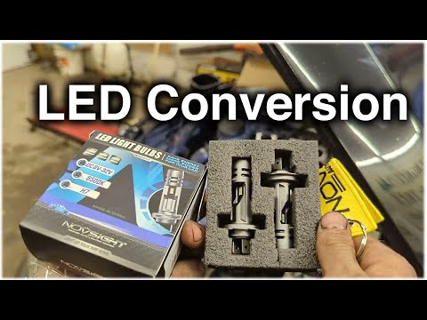 Converting Halogen Headlights to LED for $50 (NOVSIGHT 12k Lumin LED H7)