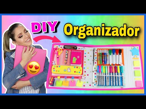 DIY VUELTA A CLASES | CARPETA ORGANIZADORA DE MATERIAL ESCOLAR | NatyGloss