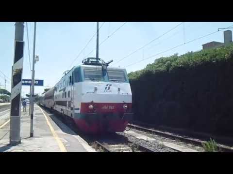 E444.063 + Invio Carrozza ETR 500 [INV 15238 NAPOLI C.LE - VICENZA] in partenza da Pomezia