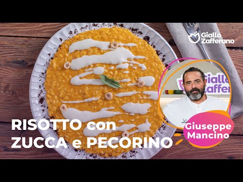 RISOTTO con CREMA di ZUCCA e PECORINO🧡🧀 - la RICETTA dello CHEF STELLATO GIUSEPPE MANCINO✨😍