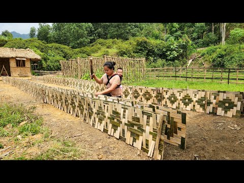 A 14-Year-Old Single Mother - Build a Flower Garden from the Entrance to the Farm with Bamboo Part1