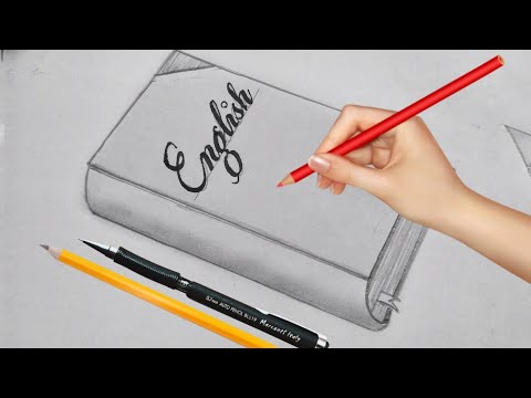 How to draw a realistic book  | easy like an expert | step by step (for beginners)