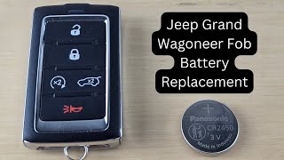 How To Replace or Change Jeep Grand Wagoneer Remote Key Fob Battery 2022 - 2023