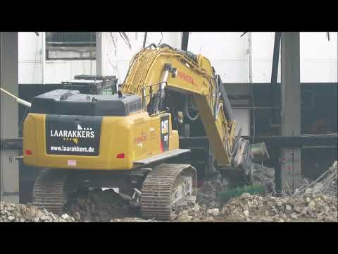 Excavator CAT 352F XE demolition site - from the archive