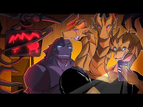 Godzilla & King Ghidorah Vs The Backrooms (Godzilla Comic Dub)