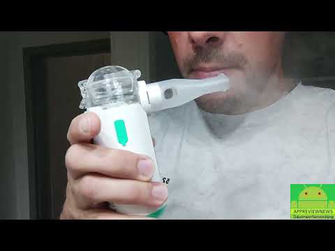 HITHINKMED Inhalationsgerät der tragbare Ultraschall Vernebler ohne Krach mit Akku für unterwegs !!!