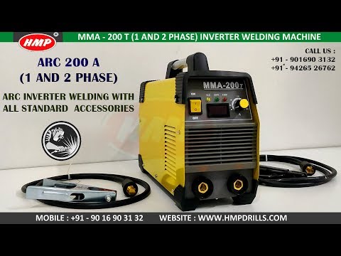 MMA ARC 200A (1 And 2 Phase) Inverter Welding Machine With Accessories
