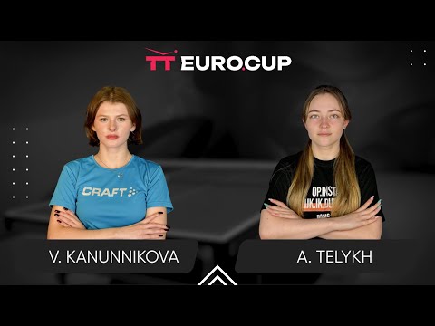 17:45 Vasylysa Kanunnikova - Anastasiia Telykh 23.03.2025 TT Euro.Cup Women Ukraine Star. TABLE 3