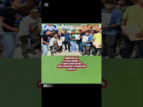 Campesinos del estado Barinas recibieron acreditaciones para fortalecer la producción agrícola