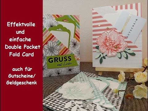 Effektvolle Double Pocket Fold Card - besondere Kartenform - einfach & schnell - Stampin´ Up!®