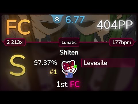 Levesile | RD-Sounds feat. Meramipop/nayuta - Shiten [Lunatic] 97.37% FC #1 | 404pp - osu!