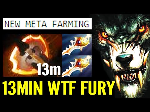 100% NEW META! 13MIN BATTLE FURY 1st Item + 2x RAPIER Lycan Fast Farm WTF Carry Build Dota 2 Pro
