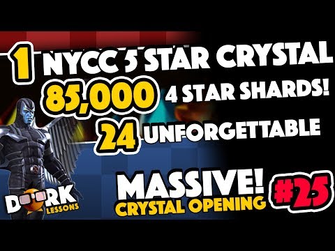 MASSIVE Crystal Opening:  5 Star NYCC Crystal and 85,000 4 Star Shards and 24 2017 Crystals