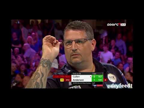 Gary Anderson 9 nyilasa Joe Cullen ellen - 2018 World Matchplay Darts