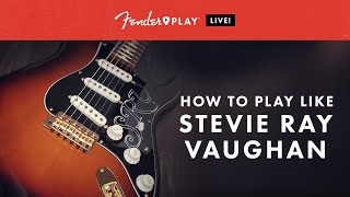 Video thumbnail for Fender Play LIVE: How To Play Like Stevie Ray Vaughan | Fender Play | Fender by Fender
