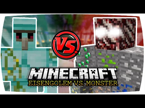 DIAMOND GOLEM VS. ORE BOSS | Minecraft: Eisengolem vs. Monster • #64 | Fake Ores Mod