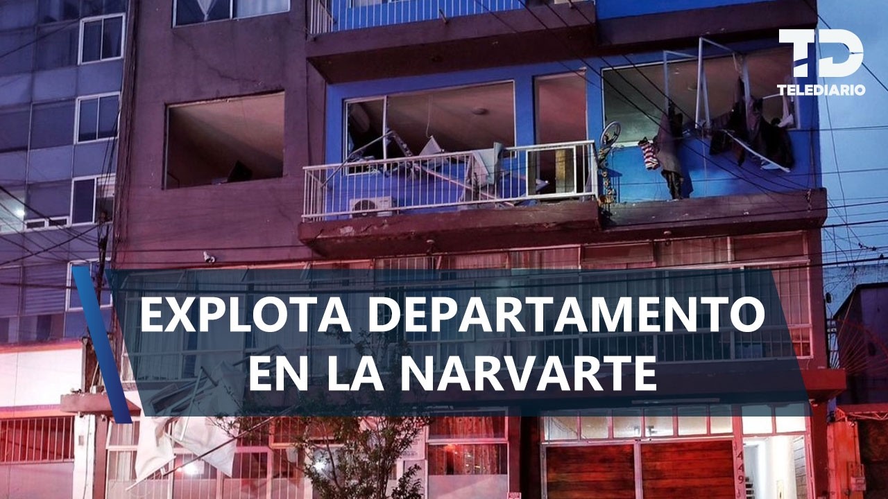 Explota un departamento en la colonia Narvarte, CdMx; reportan 4 heridos, entre ellos un bebé