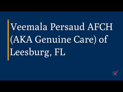 Veemala Persaud AFCH (AKA Genuine Care) | Leesburg, FL | Assisted