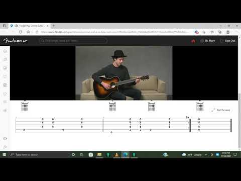 MaryD Play's 10/05/2021 Fender Play App Random Acoustic Classical Guitar Lessons