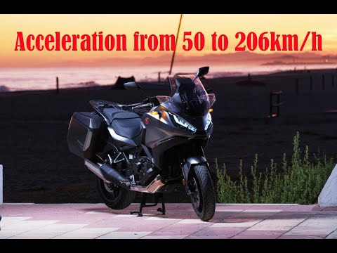Acceleration from 50 to 206km/h 🛩️ Honda NT1100  🏍 4K UltraHD