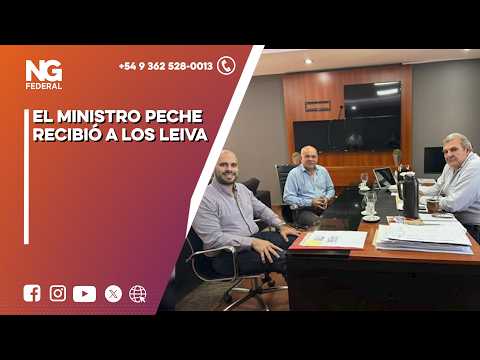 NG FEDERAL - EL MINISTRO PECHE RECIBIÓ A LOS LEIVA - CHACO