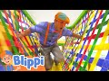 Learning With Blippi At An Indoor Playground For Kids | Educational Videos For Toddlers