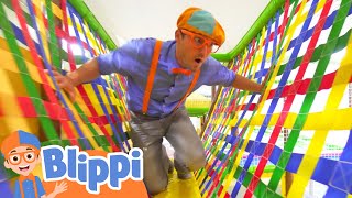 Learning With Blippi At An Indoor Playground For K