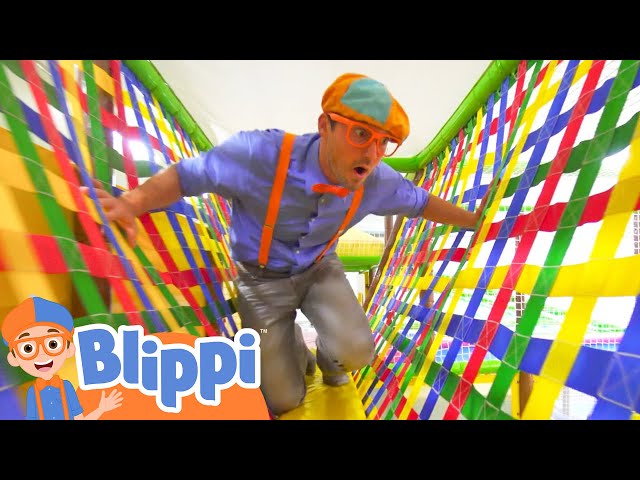 Learning With Blippi At An Indoor Playground For Kids | Educational Videos For Toddlers SDDEFAULT Thumbnail