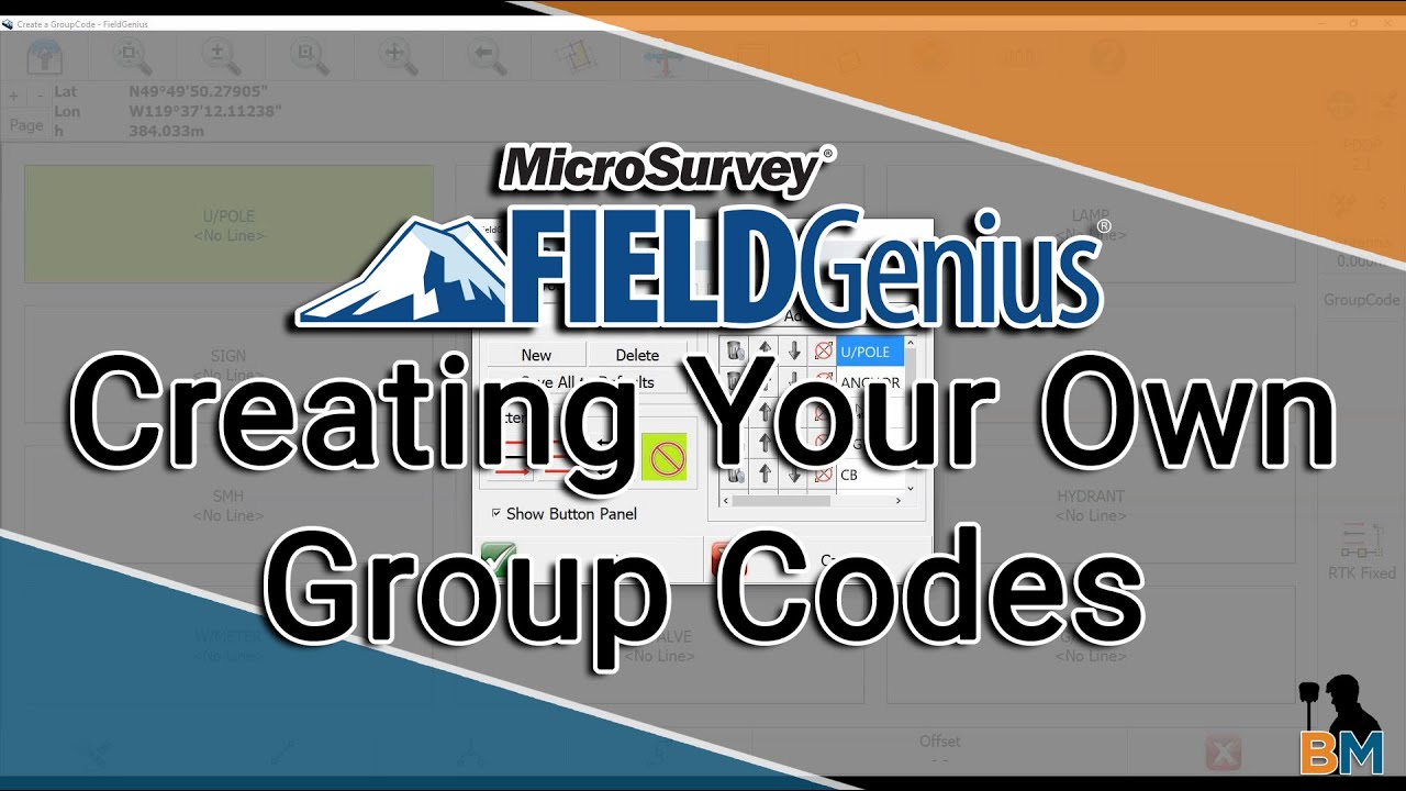 MicroSurvey FieldGenius How To: Creating Group Codes | Bench Mark