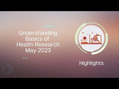 Destaques - Compreendendo os fundamentos da pesquisa em saúde, maio de 2023