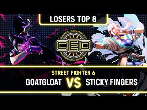 CEO 2023 SF6 TOP 8 LOSERS - GOATGLOAT VS STICKY FINGERS