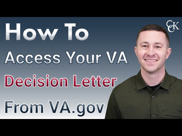 How to Access Your VA Decision Letter From VA.gov