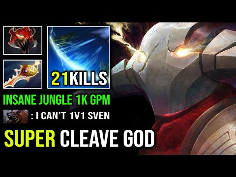AMAZING CLEAVE GOD Enrage Ursa Can't 1v1 with 1000 GPM Insane Farming Sven 7.29c DotA 2