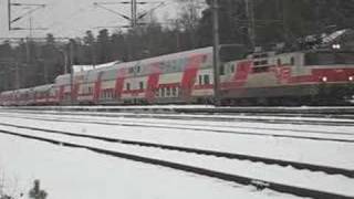 preview picture of video 'InterCity 71 on snowy Siilinjärvi station.'