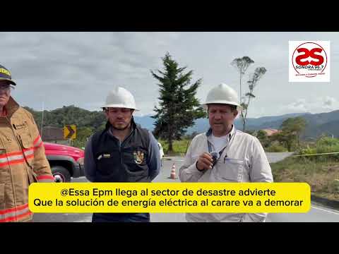 Cimitarra santander, completa 4 días sin servicio de energía eléctrica por desastre natural.