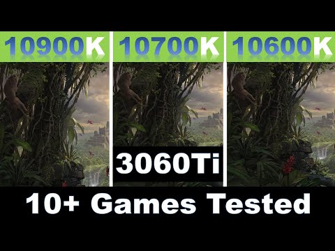 intel 10900k vs 10700k vs 10600k Benchmark rtx 3060ti