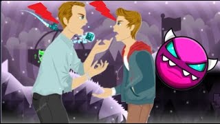 PADRE E HIJO DISCUTEN PASANDOSE UN DEMON EN GEOMETRY DASH