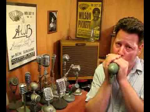 Vintage 1950’s Argonne AR-54 “Big Walter” HiZ Crystal Bullet Microphone with Stand - Harmonica Mic image 11