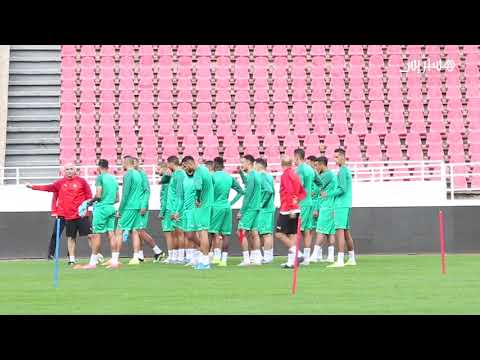 تدريبات المنتخب المغربي استعدادا لمواجهة منتخب موريتانيا