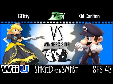 Staged for Smash 43 - WR2 - Gfiddy (Peach) vs. KidCarlton ( Mario) - Smash 4 - Wii U