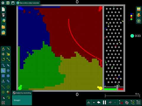 48 x 48 Map! 4 Way Multiply or Release in #algodoo #marble #marblerun #marblerunrace