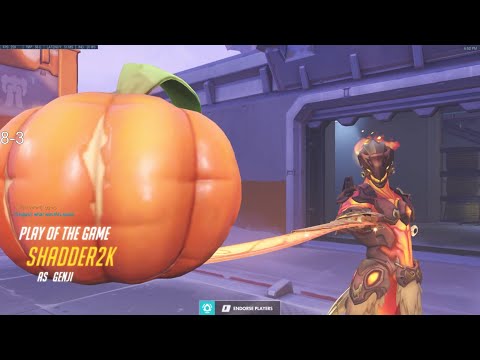 Overwatch Rank 1 Genji Shadder2k Showing His Gameplay Skills -POTG-