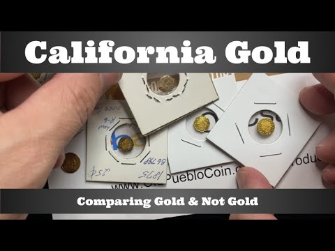 California Fractional Gold - Comparing Real Gold & Not Gold Tokens