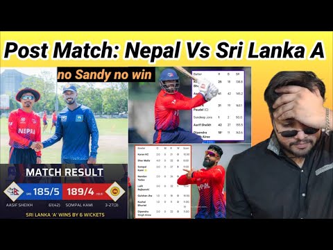 Post Match: Nepal Vs Srilanka A Practice Match Analysis